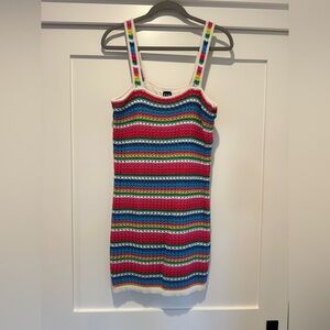 Rainbow Crochet dress